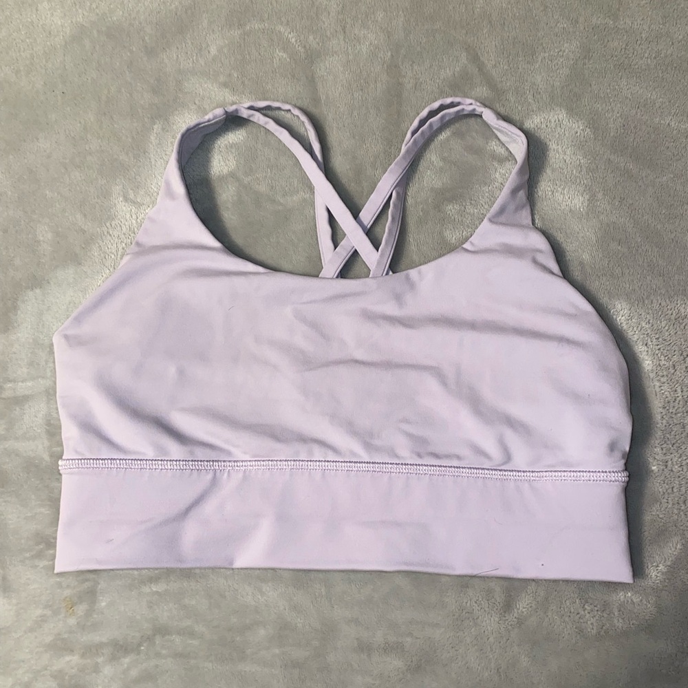 Lululemon Criss Cross Strappy Sports Bra Lavender